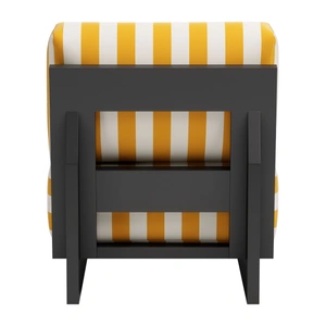 Zuo Modern Shoreline Olefin/Aluminum Outdoor Accent Chair, Yellow