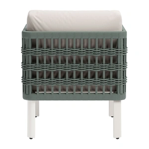 Zuo Modern Bridgehampton Olefin/Aluminum Outdoor Armchair, White