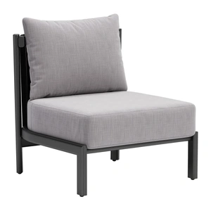 Zuo Modern Horizon Olefin/Aluminum Accent Chair, Gray