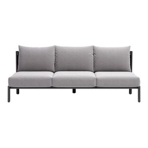 Zuo Modern Horizon Olefin/Aluminum Outdoor Sofa, Gray