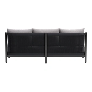 Zuo Modern Horizon Olefin/Aluminum Outdoor Sofa, Gray