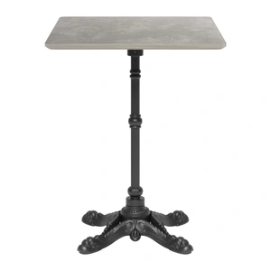 Zuo Modern Alfresco Square Faux Concrete/Metal Outdoor Dining Table, Gray