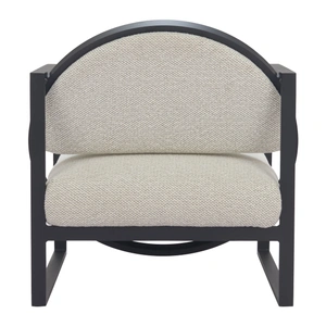 Zuo Modern Flakt Polyester/Aluminum Outdoor Accent Chair, Ivory