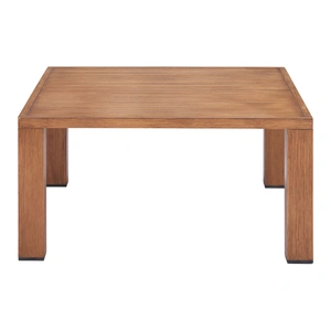 Zuo Modern Regels Square Aluminum Outdoor Coffee Table, Natural