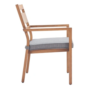Zuo Modern Rader Olefin/Aluminum Outdoor Dining Chair, Natural (Set of 2)