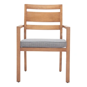 Zuo Modern Rader Olefin/Aluminum Outdoor Dining Chair, Natural (Set of 2)