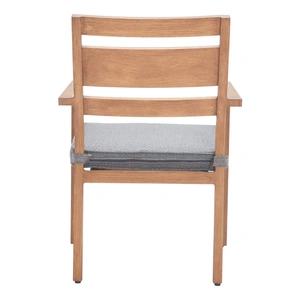 Zuo Modern Rader Olefin/Aluminum Outdoor Dining Chair, Natural (Set of 2)