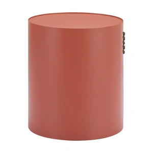Zuo Modern Bayu Round Aluminum Side Table, Brown
