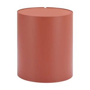 Zuo Modern Bayu Round Aluminum Side Table, Brown