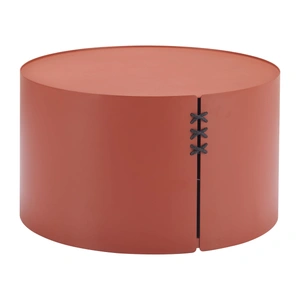 Zuo Modern Bayu Round Aluminum Outdoor Coffee Table, Brown