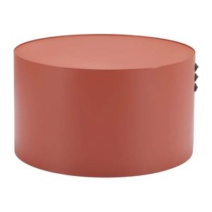 Zuo Modern Bayu Round Aluminum Outdoor Coffee Table, Brown