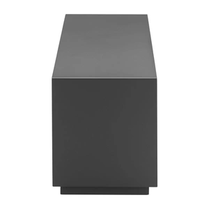 Zuo Modern Kokos Rectangular Aluminum Outdoor Coffee Table, Charcoal