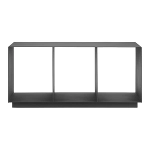 Zuo Modern Kokos Rectangular Aluminum Outdoor Coffee Table, Charcoal