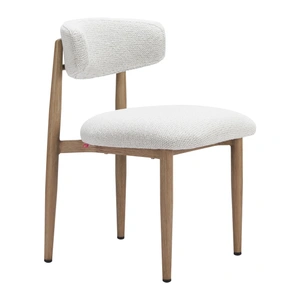 Zuo Modern Bege Olefin/Aluminum Outdoor Dining Chair, White