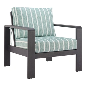 Zuo Modern Rolig Olefin/Aluminum Outdoor Armchair, Green