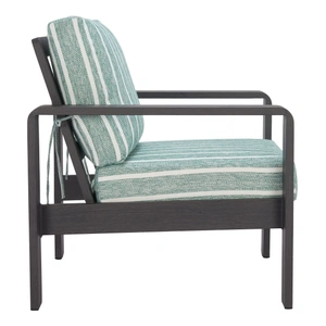 Zuo Modern Rolig Olefin/Aluminum Outdoor Armchair, Green