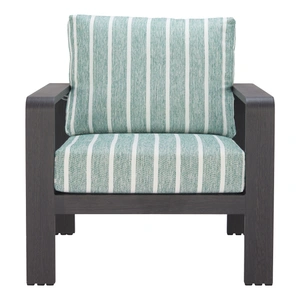 Zuo Modern Rolig Olefin/Aluminum Outdoor Armchair, Green