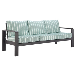 Zuo Modern Rolig Olefin/Aluminum Outdoor Sofa, Green