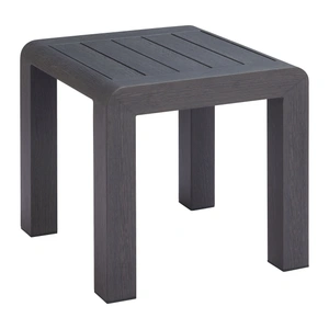 Zuo Modern Rolig Square Aluminum Outdoor Side Table, Black