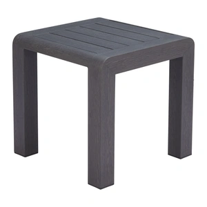 Zuo Modern Rolig Square Aluminum Outdoor Side Table, Black