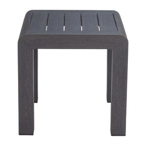 Zuo Modern Rolig Square Aluminum Outdoor Side Table, Black