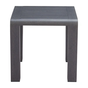 Zuo Modern Rolig Square Aluminum Outdoor Side Table, Black