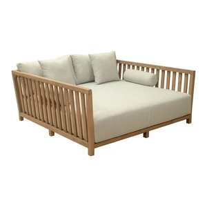 Zuo Modern Teras Olefin/Wood Outdoor Daybed, Gray