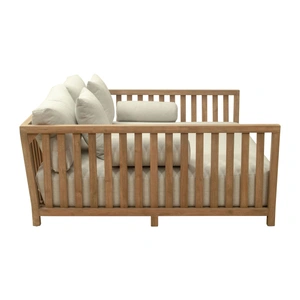 Zuo Modern Teras Olefin/Wood Outdoor Daybed, Gray