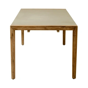 Zuo Modern Kata Rectangular Faux Concrete/Wood Dining Table, Gray