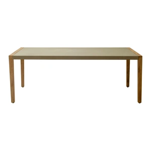 Zuo Modern Kata Rectangular Faux Concrete/Wood Dining Table, Gray