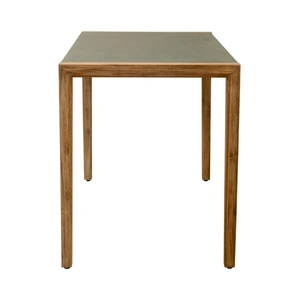 Zuo Modern Kata Rectangular Faux Concrete/Wood Counter Table, Gray