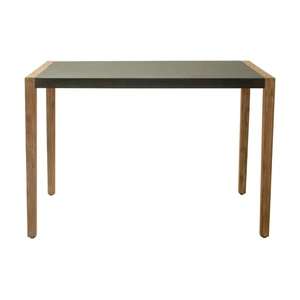 Zuo Modern Kata Rectangular Faux Concrete/Wood Counter Table, Gray
