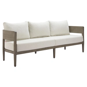 Zuo Modern Foret Olefin/Aluminum Outdoor Sofa, Beige