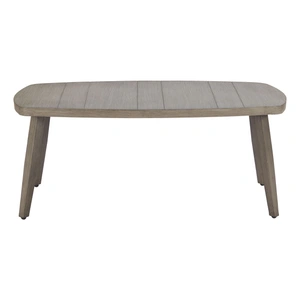 Zuo Modern Foret Rectangular Aluminum Coffee Table, Brown