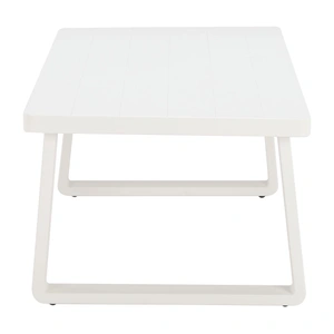 Zuo Modern Welt Rectangular Aluminum Outdoor Coffee Table, White