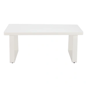 Zuo Modern Welt Rectangular Aluminum Outdoor Coffee Table, White