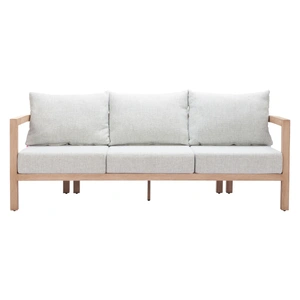 Zuo Modern Leto Olefin/Aluminum Outdoor Sofa, Gray