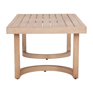 Zuo Modern Leto Rectangular Aluminum Outdoor Coffee Table, Brown