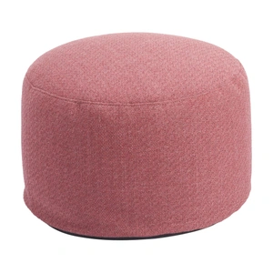 Zuo Modern Aruz Round Olefin Outdoor Ottoman, Red