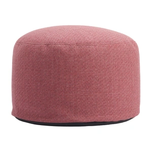 Zuo Modern Aruz Round Olefin Outdoor Ottoman, Red