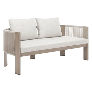 Zuo Modern Rebel Olefin/Aluminum Outdoor Sofa, Beige