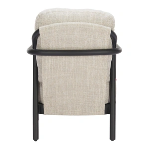 Zuo Modern Rein Olefin/Aluminum Outdoor Accent Chair, Beige