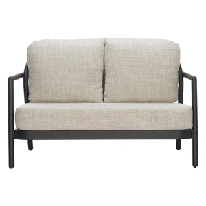 Zuo Modern Rein Olefin/Aluminum Outdoor Loveseat, Beige