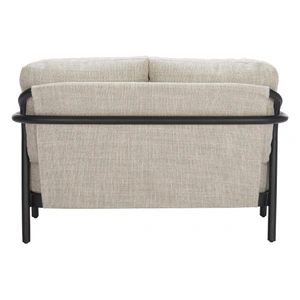 Zuo Modern Rein Olefin/Aluminum Outdoor Loveseat, Beige