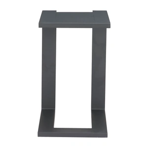Zuo Modern Tudi Rectangular Aluminum Outdoor Side Table, Black