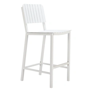 Zuo Modern Kayu Aluminum Outdoor Barstool, White