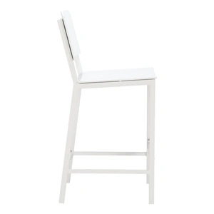 Zuo Modern Kayu Aluminum Outdoor Barstool, White