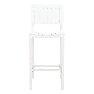 Zuo Modern Kayu Aluminum Outdoor Barstool, White