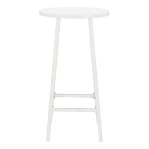 Zuo Modern Ren Round Aluminum Outdoor Bar Table, White