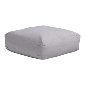 Zuo Modern Luanda Square Olefin Outdoor Ottoman, Gray